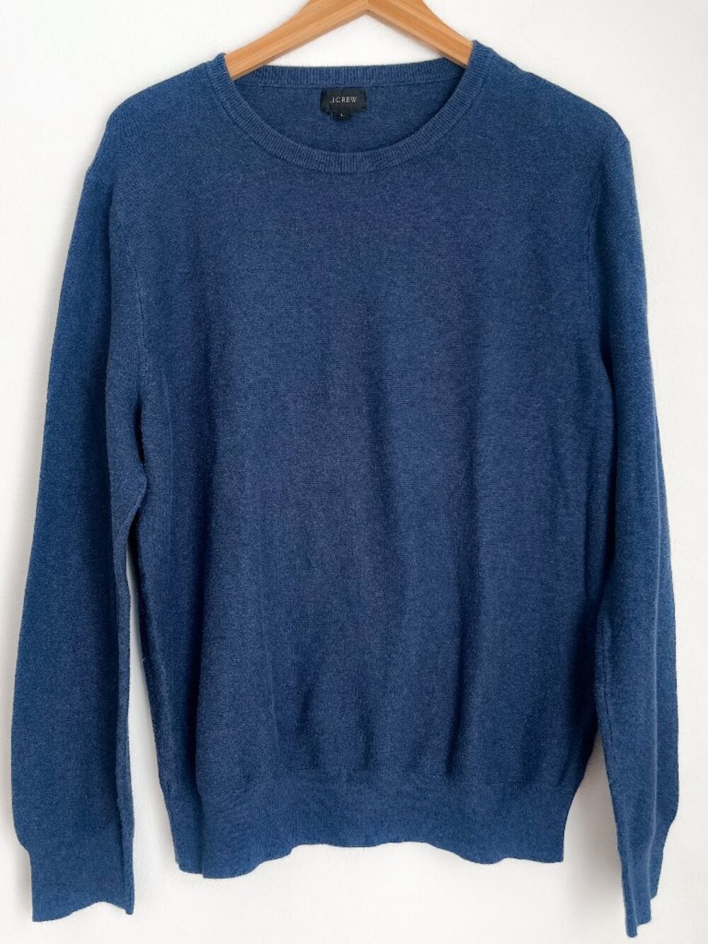 J.Crew 100% Cotton Blue Crewneck Sweater | L